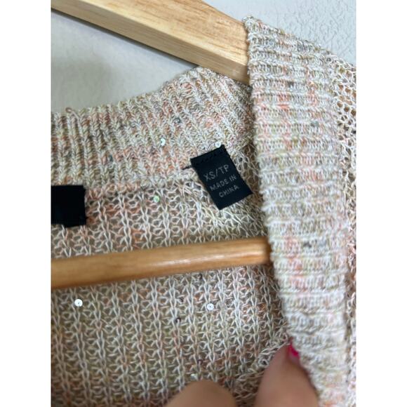 NEW ATM Space Dyed Cotton Linen Blend Crew Neckline Raglan Top Brown Size: XS - Picture 5 of 7